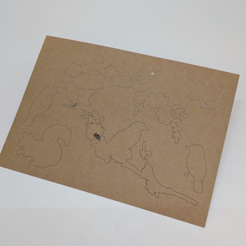 Bastelbogen "Vögel"  zum Gestalten & Verzieren